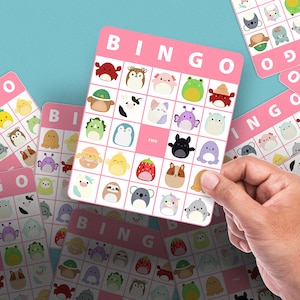 Squishmallows Bingo Printable, Squishmallows BINGO, Bingo, Squishmallows, Party Game, Squishmallows Game, Squishmallow Activity
