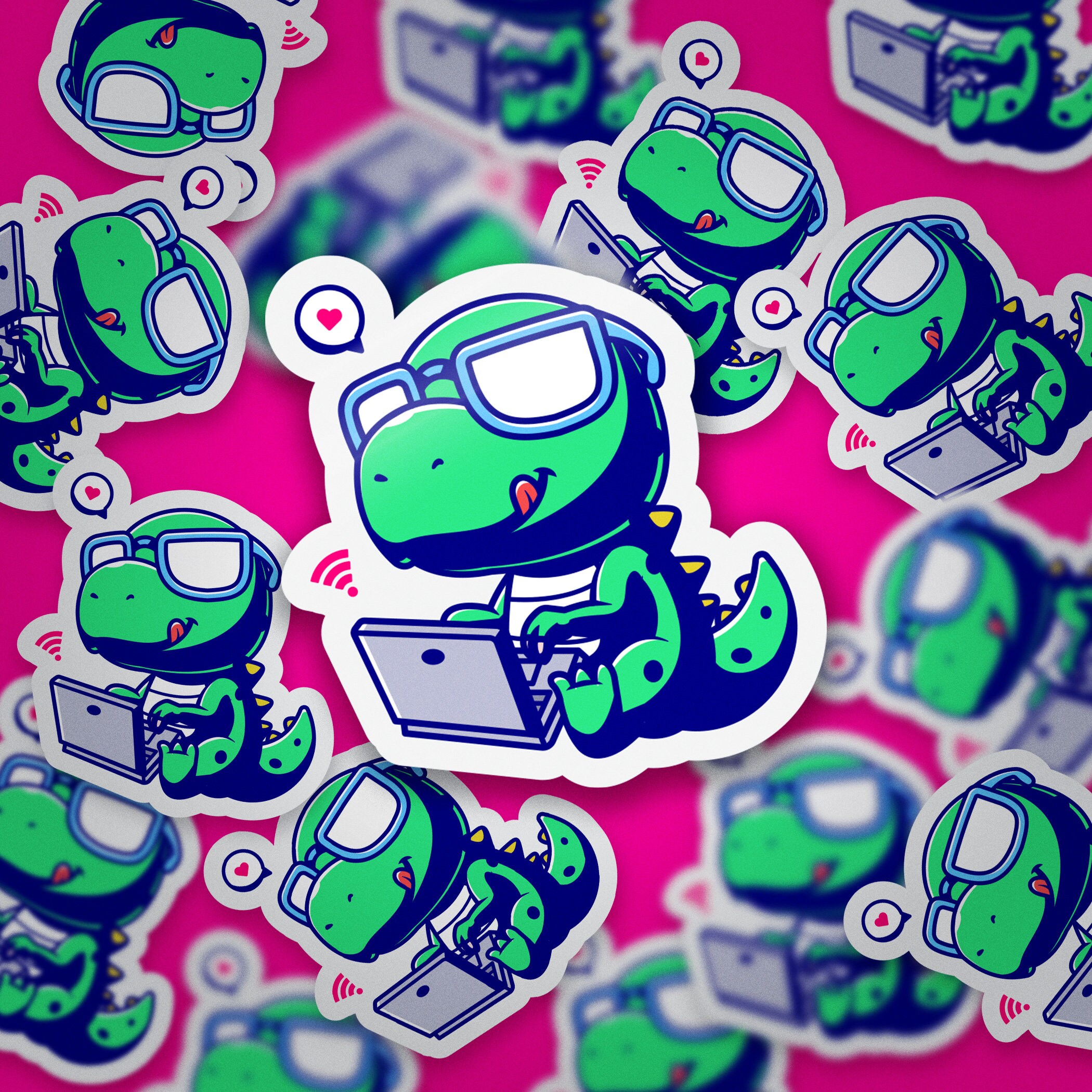 Automatic Sticker Mockup: Sticker Pile Photoshop Template (PSD) - Etsy