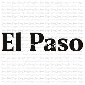 El Paso TX Digital Download