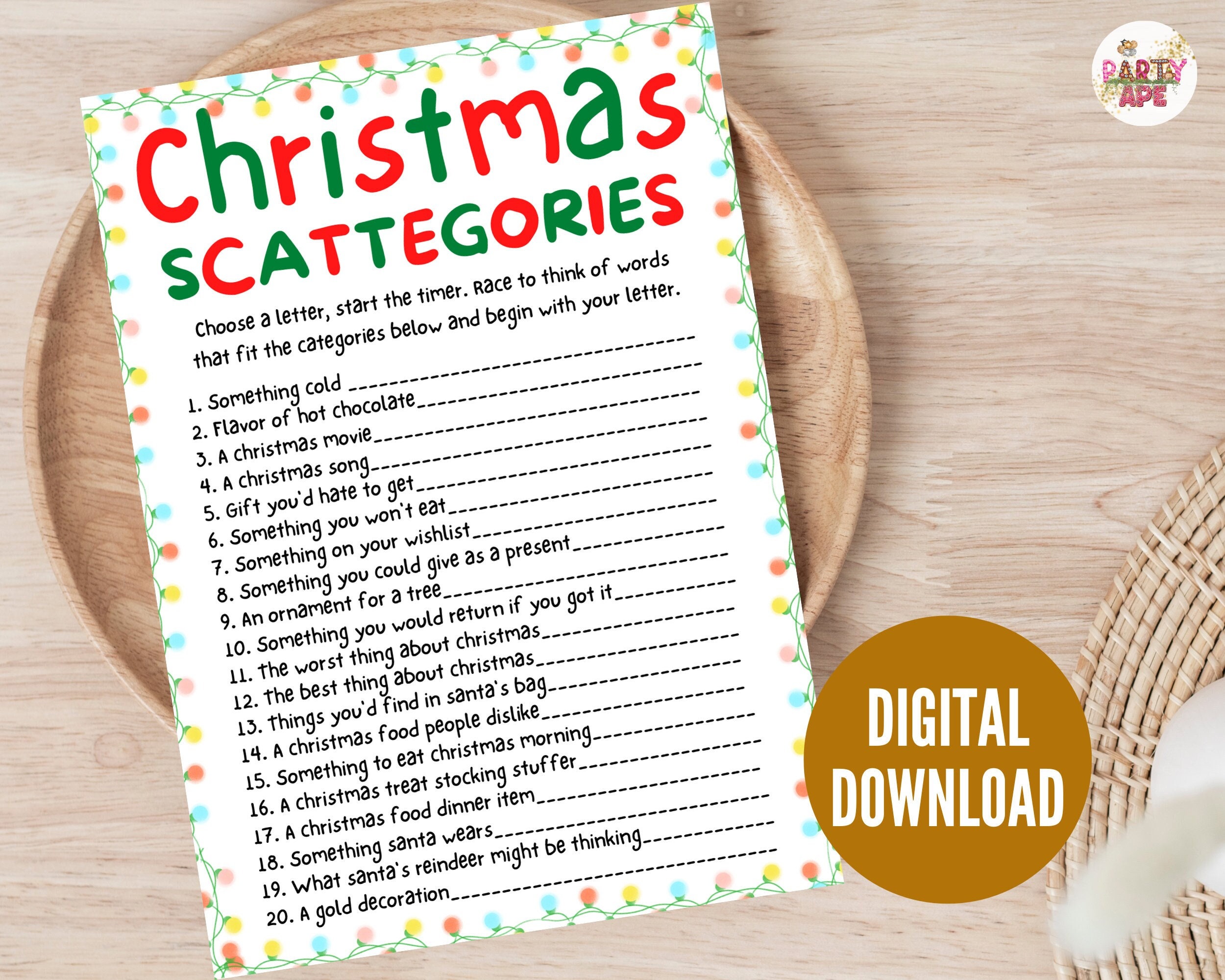 Christmas Scattergories Christmas - Il Fullxfull.4383396919 Hn1o