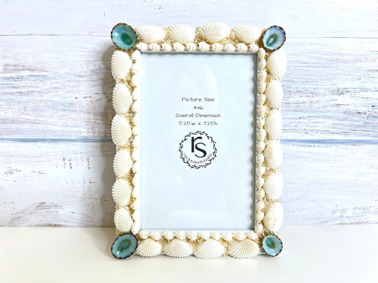 White Shell Photo Frame White Shell Picture Frame, 4x6 Photo, Beach Wedding Gift, Beach Decor ...