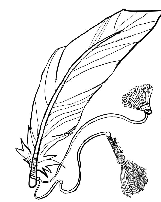 quill coloring pages