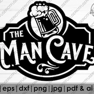 Man Cave SVG, Garage Shop Svg, Shop Life Svg, Garage Man Cave Svg, Plasma Cut svg, Camisa Vintage svg, Arquivos de Corte, Arquivo CNC, DXF, Laser Svg