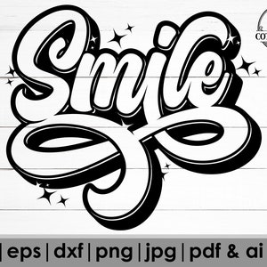 Smile SVG, Chill Quote SVG, Chill Life Svg, Smile Time Svg, Gift for Happy svg, Smile Shirt svg, Cut Files For Cricut, Silhouette file, DXF