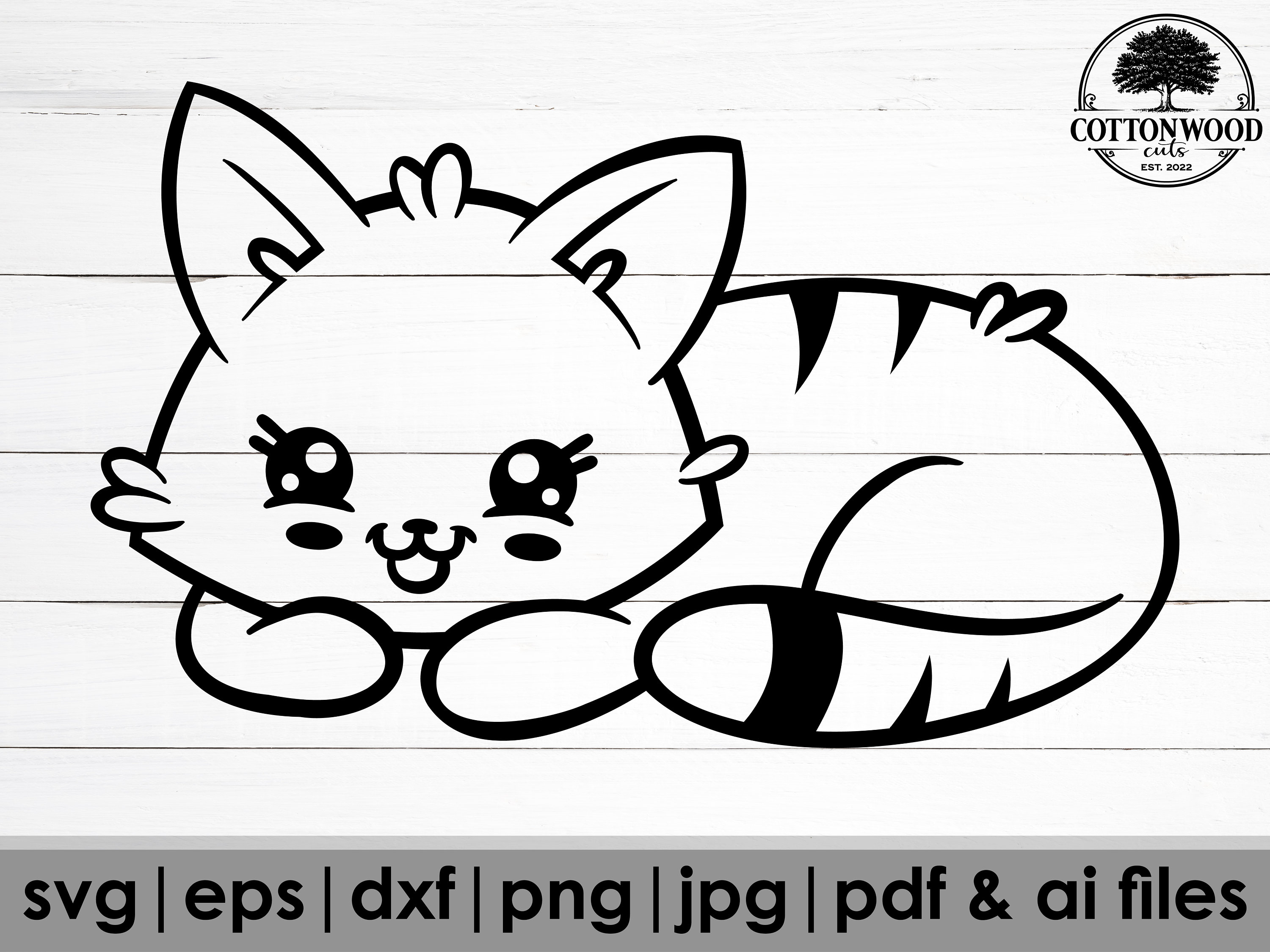Cute Eyes Animal Cat Svg, Cute Cat Design Decor, Baby Cat Cute Design