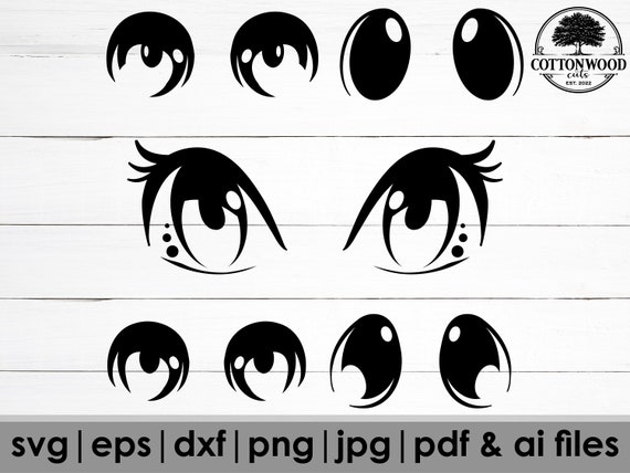 Angry Female Anime Eye Illustration PNG & SVG Design For T-Shirts