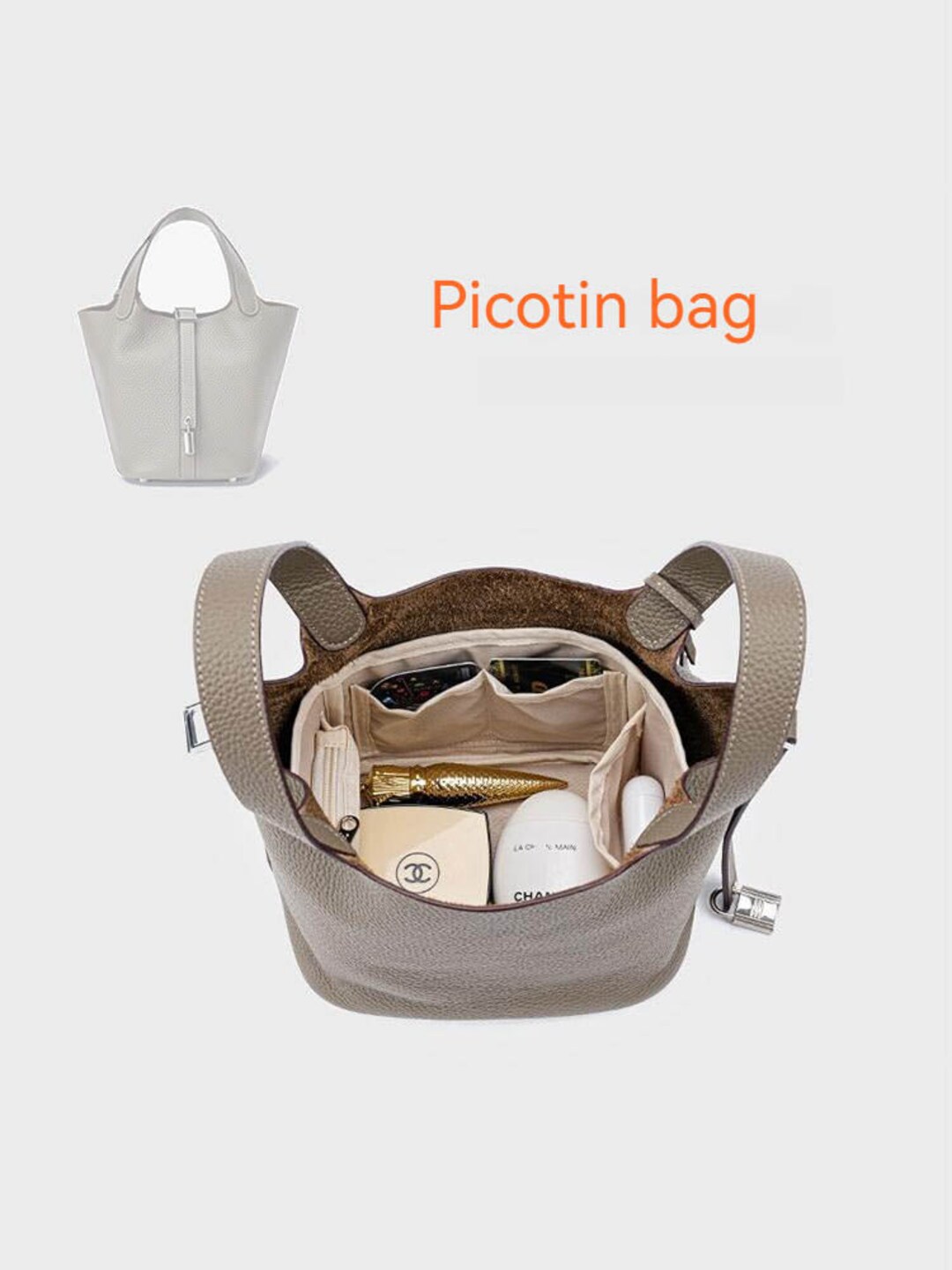 Handbag Organizer for Her Picotin 18 22 Bags Purse Insert Organizer