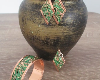 Copper Jewelry Set | Copper Necklace,Ring,Earring,Bracelet | Turkish Jewelry Set | Hadmade Jewelry Set | New Year Gift | Birthday Gift
