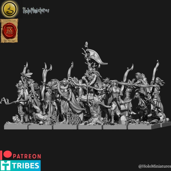 Holo Miniatures Elfes Sylvains Archers