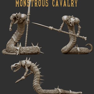 Crab Miniatures Snakes | BASES INCLUDED