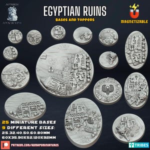 Egyptian ruins bases for fantasy wargames Old World|WFB|T9A| get additional discount!