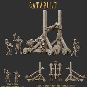 Crab Miniatures Catapult | BASES INCLUDED