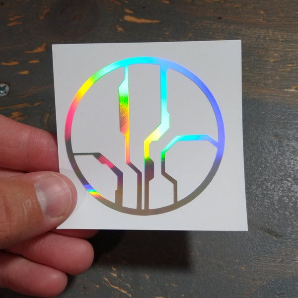 Halo Forerunner Mantle of Responsibility Vinyl Decal ( Holographic )