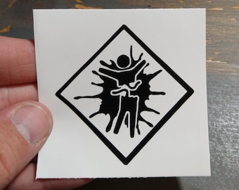 Halo Splatter Medal Vinyl Decal  ( Matte )