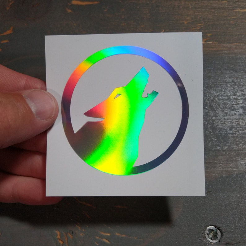Halo Lone Wolf Emblem Vinyl Decal Holographic Etsy