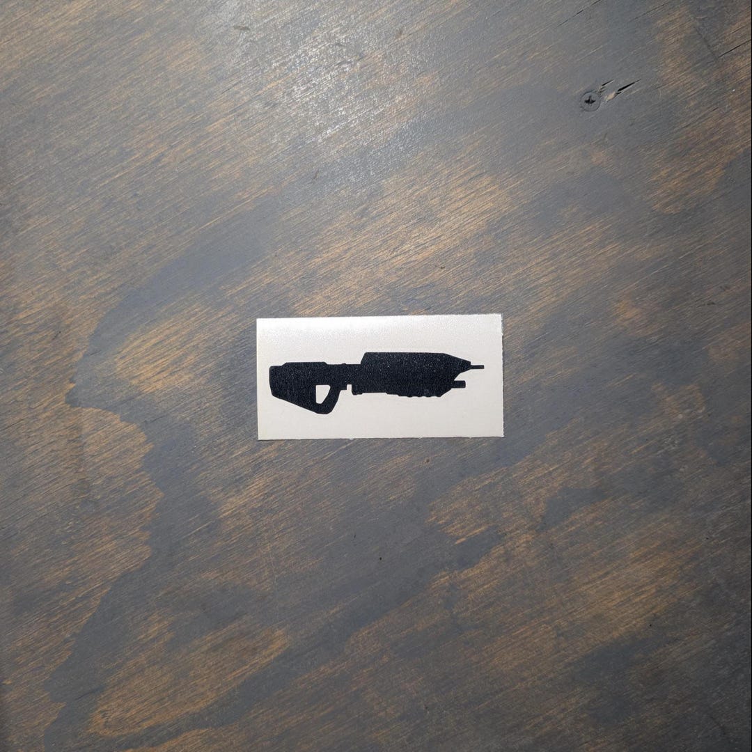 Halo Assault Rifle Vinyl Decal - Etsy