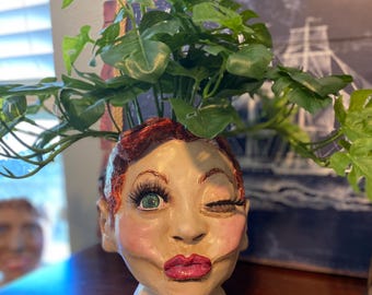 Lucille Face flower pothead planters