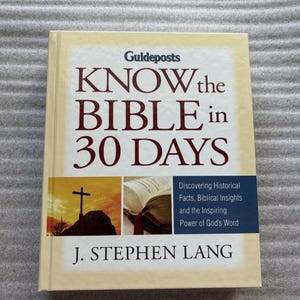 Vintage Know the Bible in 30 Days by J. Stephen Lang, Like New, Christian History, Spirituality, Biblical Studies