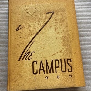 1960 Emory University Yearbook, Vintage College Yearbook, Georgia University Yearbook, Antique Yearbook