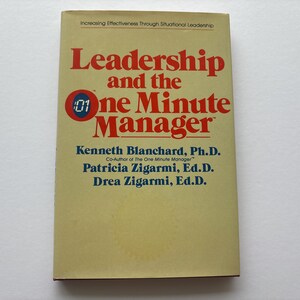 Vintage 80er Jahre Führung und der One-Minute-Manager, Wirkungssteigernde Wirkung, HB/DJ Good 1985, Business Buch