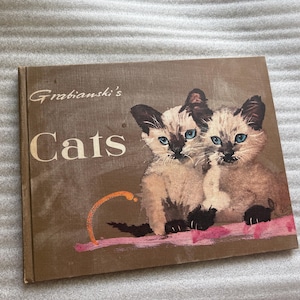 Vintage Grabianski's Cats, 1966 Erste Ausgabe, Illustriertes Buch über Katzen Katzen Cartoons, 60er Jahre Vintage Cartoons, Geschenk für Katzenliebhaber, Katzenkunst
