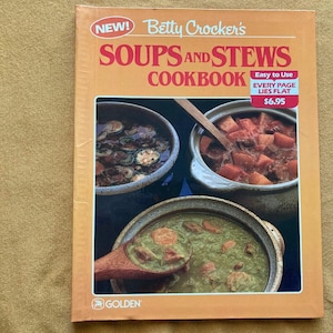 Vintage Cookbook Betty Crocker&#39;s Soups and Stews, Retro Cookbook, Home Cooking, Healthy Recipes, Vintage Recipes, Vintage Cook Book