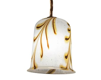 Elegant Murano Coffe Flush Mount painted, 1980s