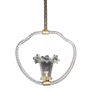Pretty Art Deco Barovier & Toso Pendant Light Murano Glass, 1940