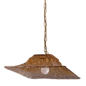 Venetian Gold Vintage Chandelier, Murano Glass, 1970s