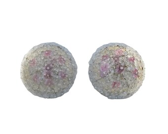 Amazing Set of 2 Murano Glass Ceiling Flower by Seguso for Venini