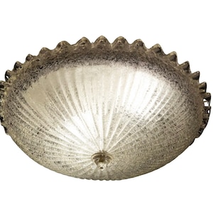Large Transparent Murano Glass Ceiling light, 1960