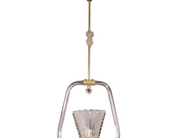 Charming Liberty Barovier and Toso Chandelier, 1940s