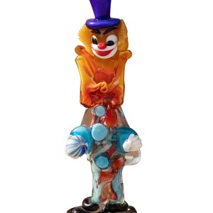 Clown en Verre de Murano Italie, années 1950