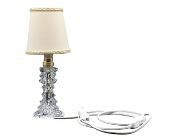 Charming Table Lamp in Rostrato Murano Glass Vase for Barovier & Toso, 1940s