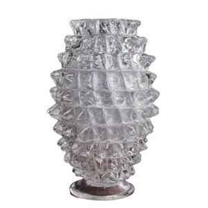 Ercole Barovier Rostrato Murano Italian Glass Vase for Barovier & Toso, 1940s