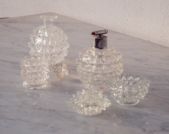 4er-Set Ercole Barovier Rostrato Murano italienische Glasvase für Barovier & Toso