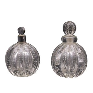 Set of 2 Ercole Barovier &quot;Bullicante&quot; Murano Glass Vase for Barovier & Toso
