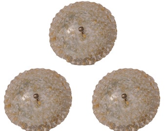 Set of 3 Vintage Murano Ceiling light, 1970