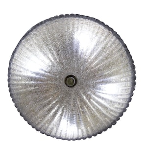 Transparent and Gold Glass Murano Ceiling light By Barovier & Toso style, 1960