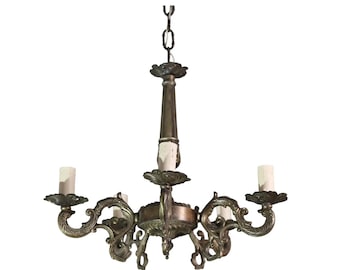 Fascinating Vintage Brass chandelier, 1960s