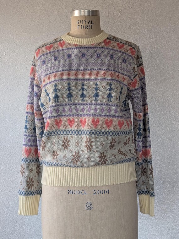 Vintage 1980s Acrylic Knit Sweater