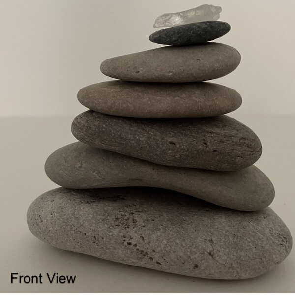 Grey Stacking Cairn Sculpture main image 1