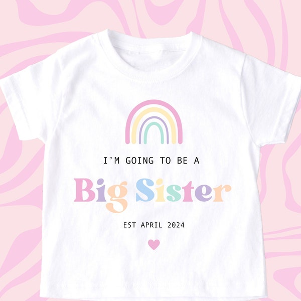 Im A Big Sister T Shirt In Girls' T-Shirts & Tops (2-16 Years) For Sale | UK - Foto 2
