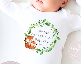 Fathers Day Sleepsuit, 1st Fathers Day As My Daddy, New Dad Gift, Fathers Day, 1st Fathers Day Babygrow, Sleepsuit Babygrow Bodysuit, Dad