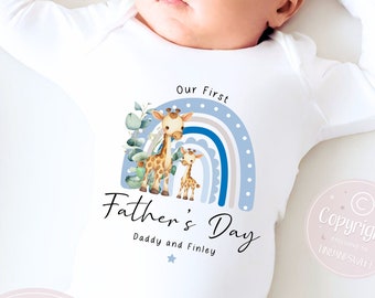 Fathers Day Sleepsuit, 1st Fathers Day As My Daddy, New Dad Gift, Fathers Day, 1st Fathers Day Babygrow, Sleepsuit Babygrow Bodysuit, Dad