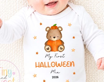 First Halloween Sleepsuit, Baby 1st Halloween Gift Idea, 1st Halloween Babygrow, Halloween Outfit for baby, Halloween costume