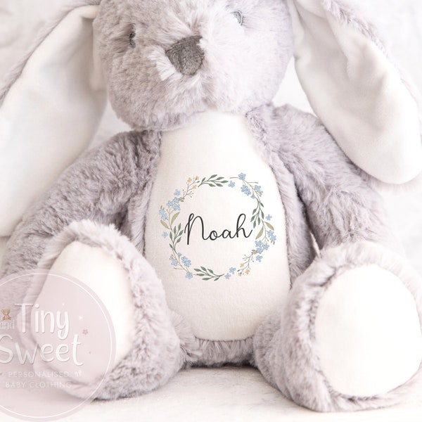 Personalised Bunny Rabbit, New Baby Gift, Name Bunny, Your name teddy, Baby Keepsake, Baby shower gift, Teddy, Bunny