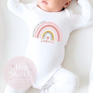 Tiny baby girl on sale sleepsuits