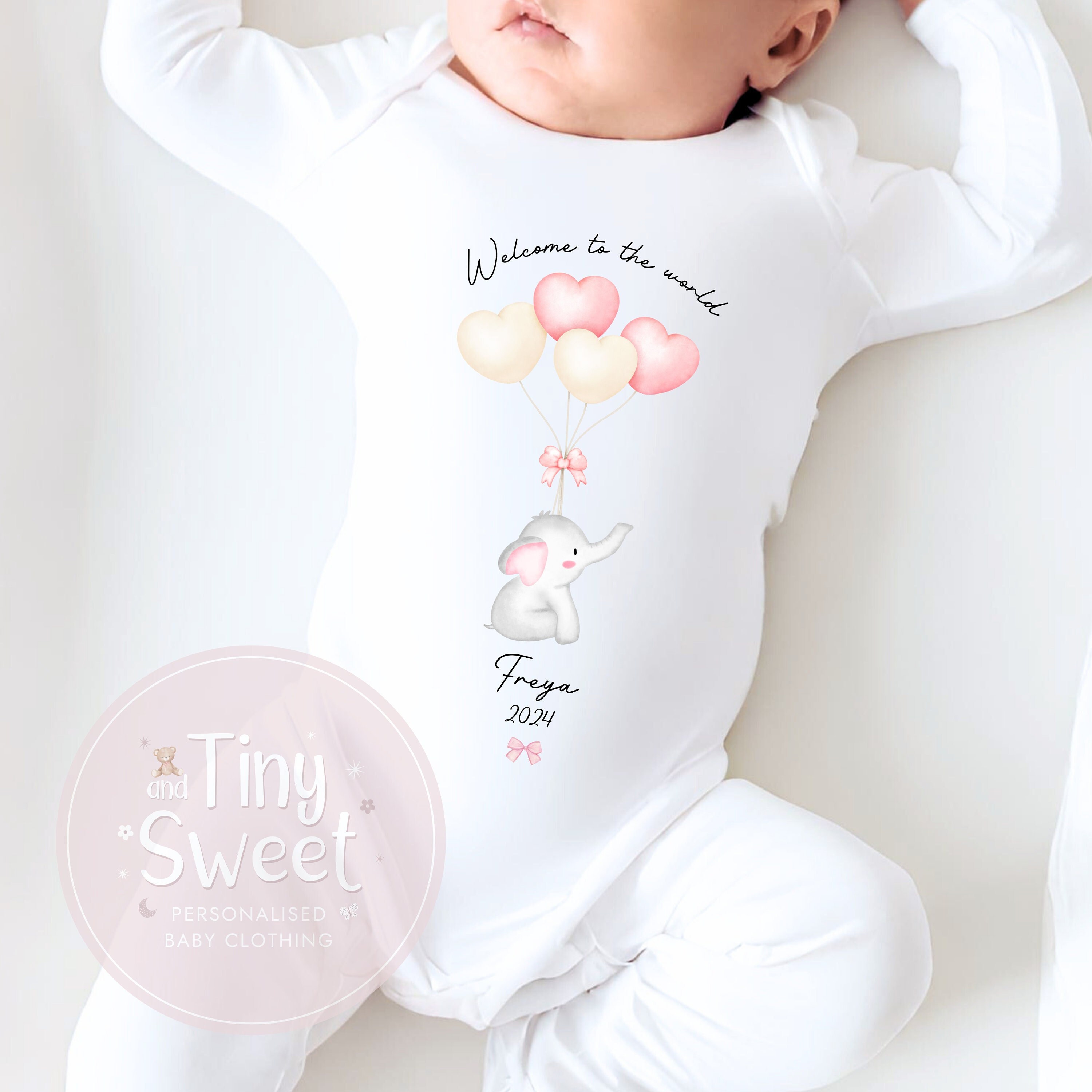 Baby Girl Sleepsuit Etsy Canada