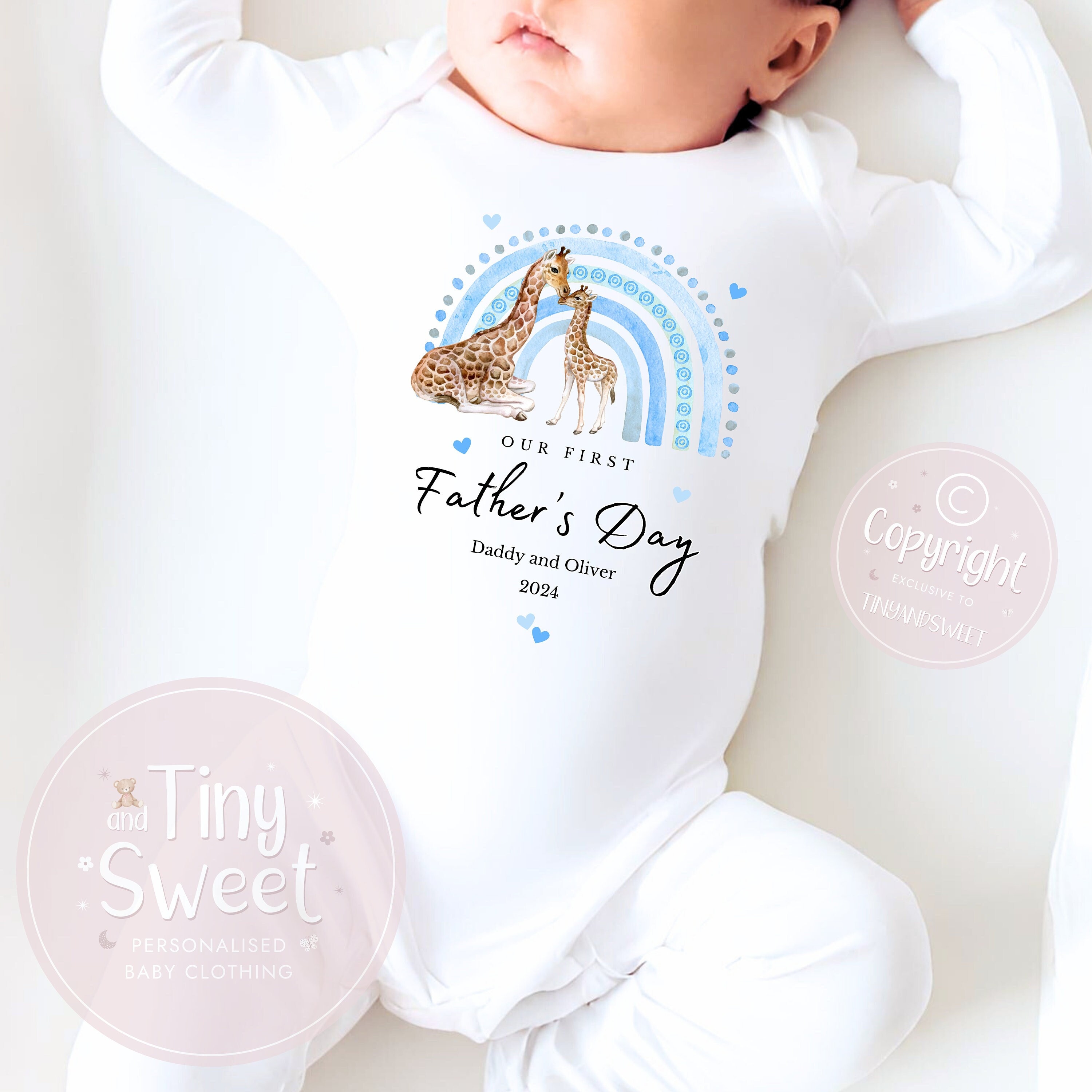 Personalised tiny baby clothes sale